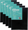 Exerz Pre-Stretched Artist Canvas 5pk - 24x30cm Black