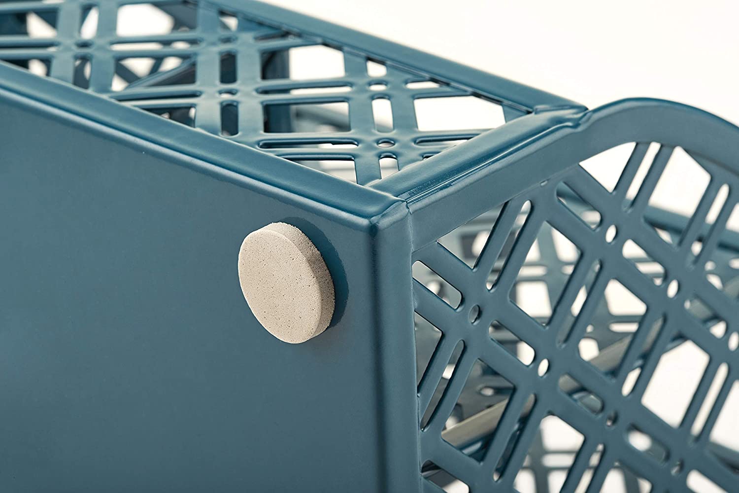 EXERZ Desk Organiser with 7 Compartments -Mesh Desk Tidy Caddy - Aegean Blue