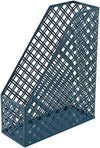 Exerz Desk Organiser 4 Pieces/ Office Set/ Desktop Metal Mesh Filing - Aegean Blue