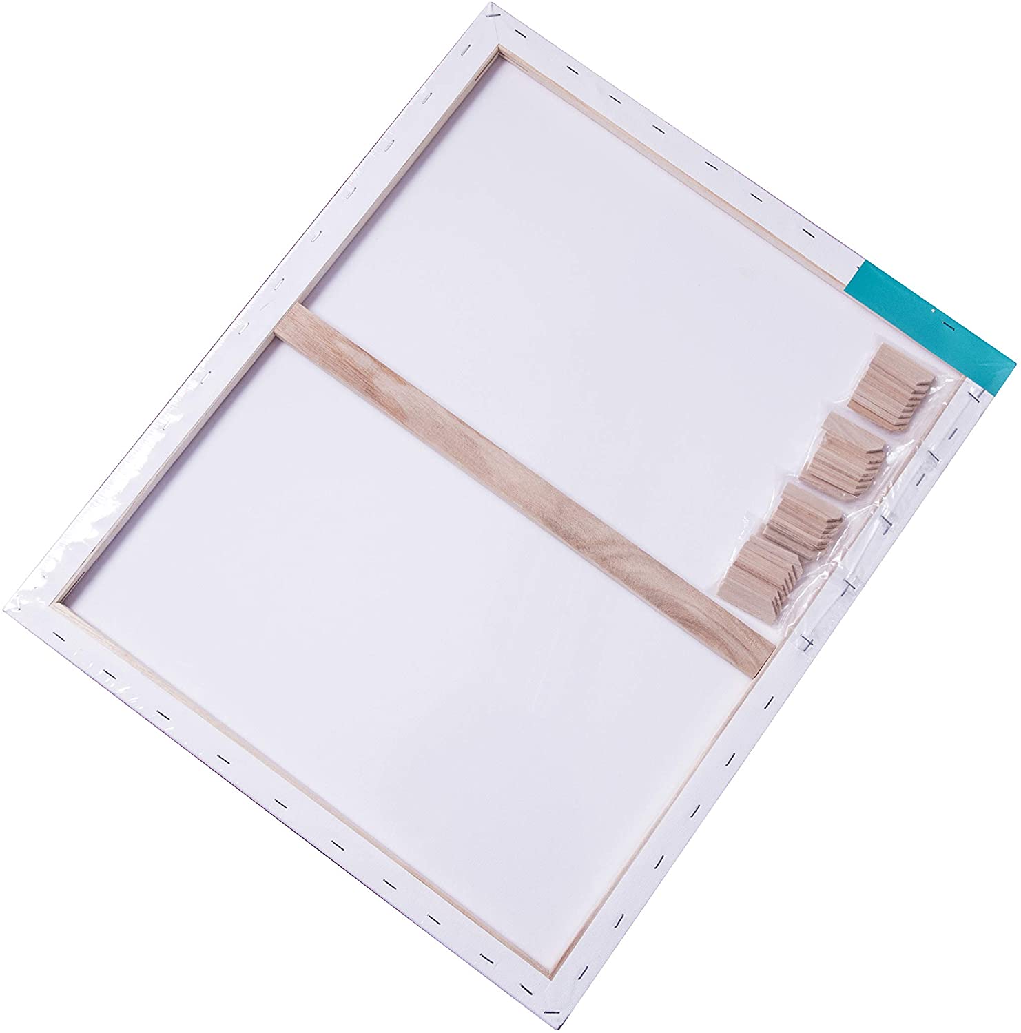 Exerz 50x60cm Stretched Canvas 4pk - 1.7cm/ 280GSM 100% Cotton