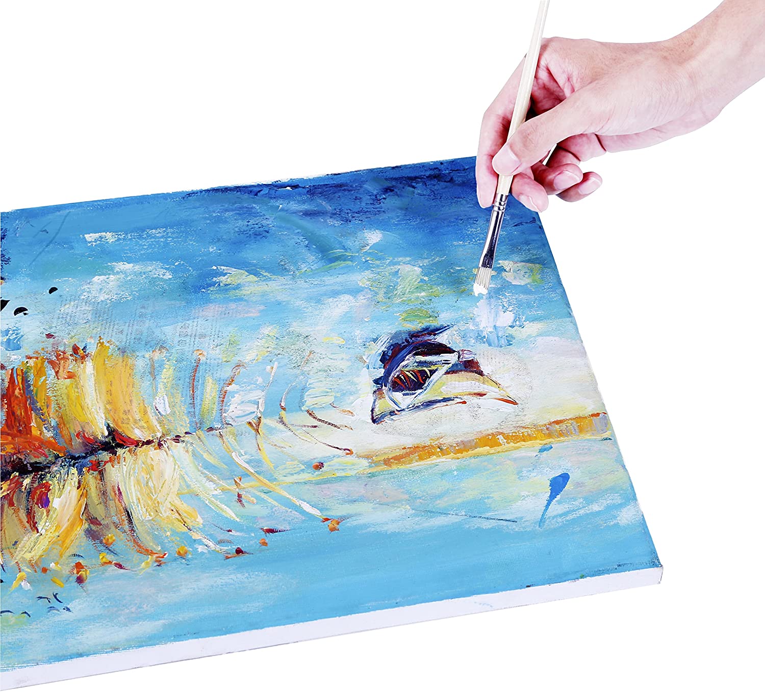 Exerz 30x40cm Stretched Canvas 5pk - 1.7cm/ 280GSM 100% Cotton