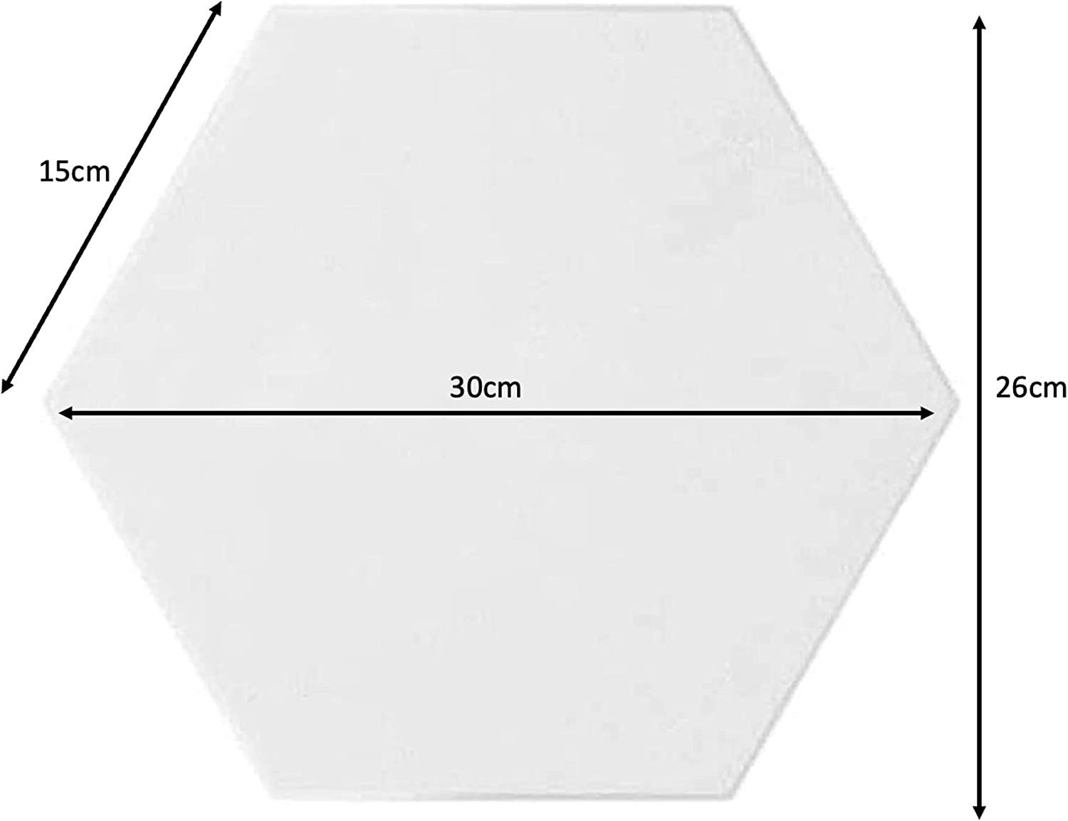 Exerz Hexagon Stretched Canvas 5pcs 30x26cm
