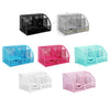 EXERZ Desk Organiser with 7 Compartments -Mesh Desk Tidy Caddy - Pink