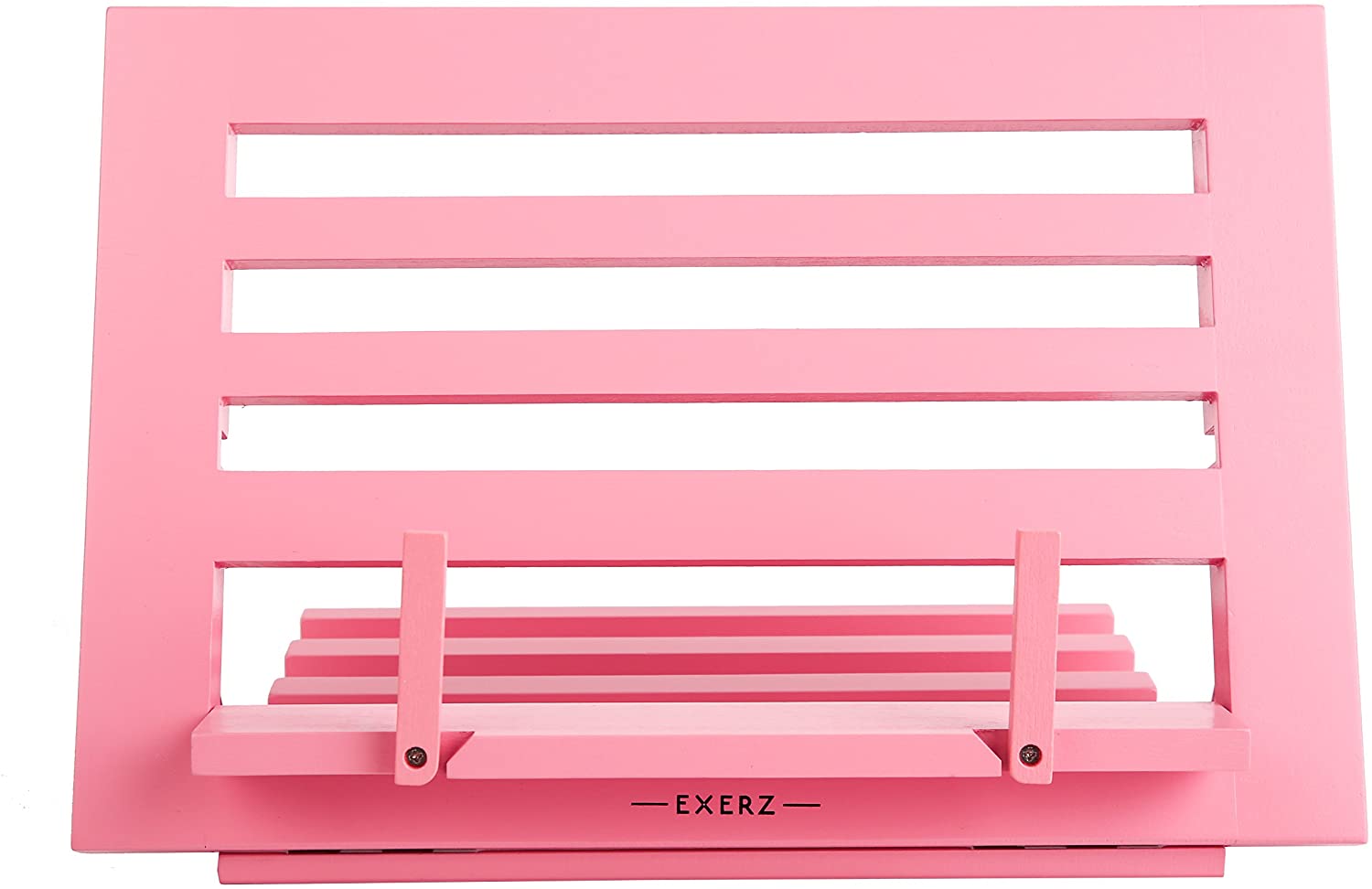 Exerz Wooden Easel Reading Stand - Cookbook Stand - Pink