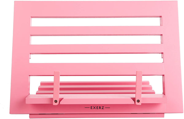 Exerz Wooden Easel Reading Stand - Cookbook Stand - Pink