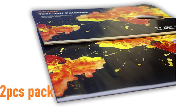 Artme Tear-off Paper Palettes 22.9x30.5cm, 50g, 36 sheets - Disposable Palettes - 2pk