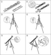 Exerz Field Easel Wooden Tripod Portable Foldable - Beech Wood  - Max Height up to 191cm