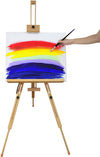 Exerz Field Easel Wooden Tripod Portable Foldable - Beech Wood  - Max Height up to 191cm