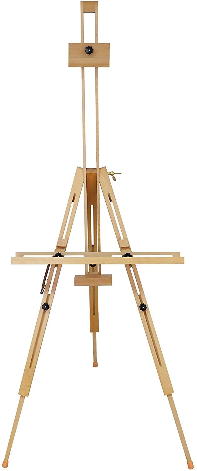 Exerz Field Easel Wooden Tripod Portable Foldable - Beech Wood  - Max Height up to 191cm