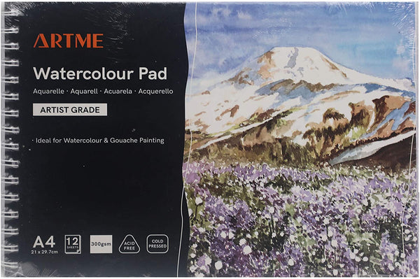 Artme A4 Watercolour Pad 12sheets 300g - 1pk