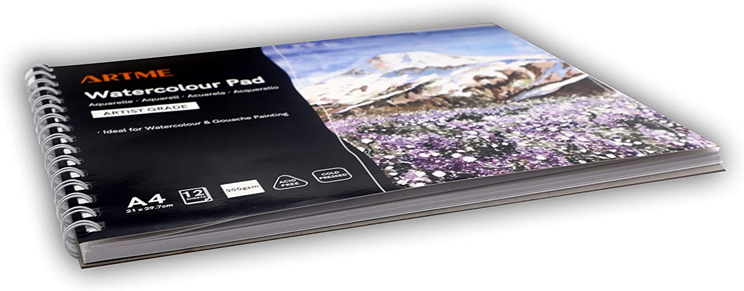 Artme A4 Watercolour Pad 12sheets 300g - 1pk