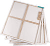 Exerz 70x80cm Stretched Canvas 4pk - 1.7cm/ 280GSM 100% Cotton