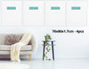 Exerz 70x80cm Stretched Canvas 4pk - 1.7cm/ 280GSM 100% Cotton