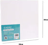 Exerz 30x30cm Canvas Panels 6pcs - 3mm 280gsm 100% Cotton -Square Shape Blank Artist Canvas Board
