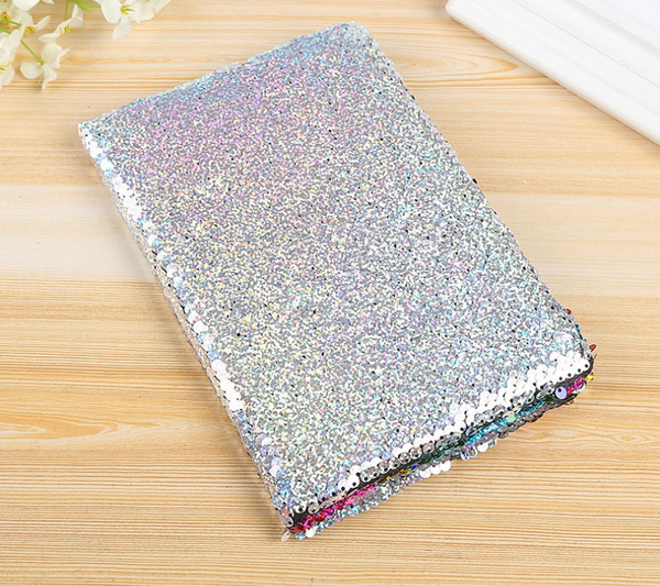 Exerz Reversible Sequin Notebook A5 Size - Rainbow