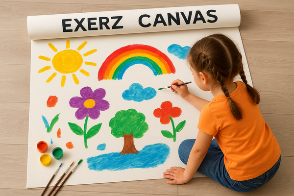 Unroll Your Creativity – Fun Ways to Use the EXERZ Canvas Roll for Art Projects