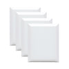 EXERZ 24x30cm Bevelled Edge Pre-Stretched Canvas 4pk - 100% Cotton, Wooden Frame