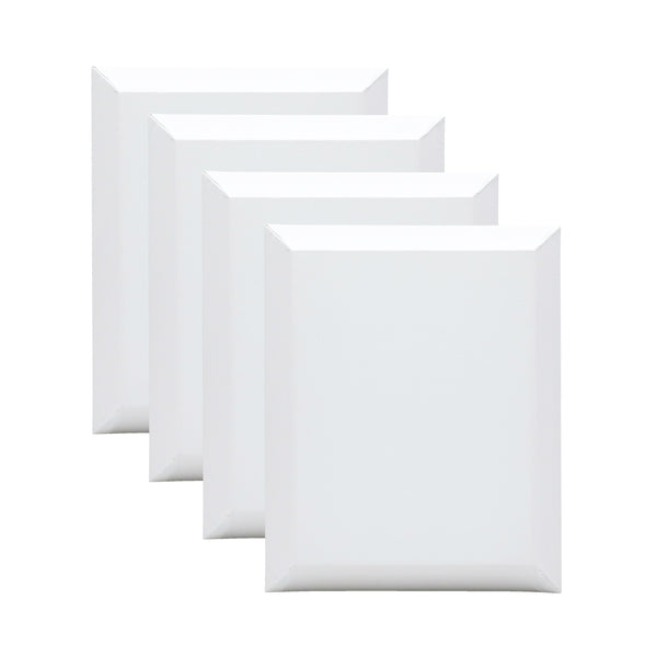 EXERZ 24x30cm Bevelled Edge Pre-Stretched Canvas 4pk - 100% Cotton, Wooden Frame