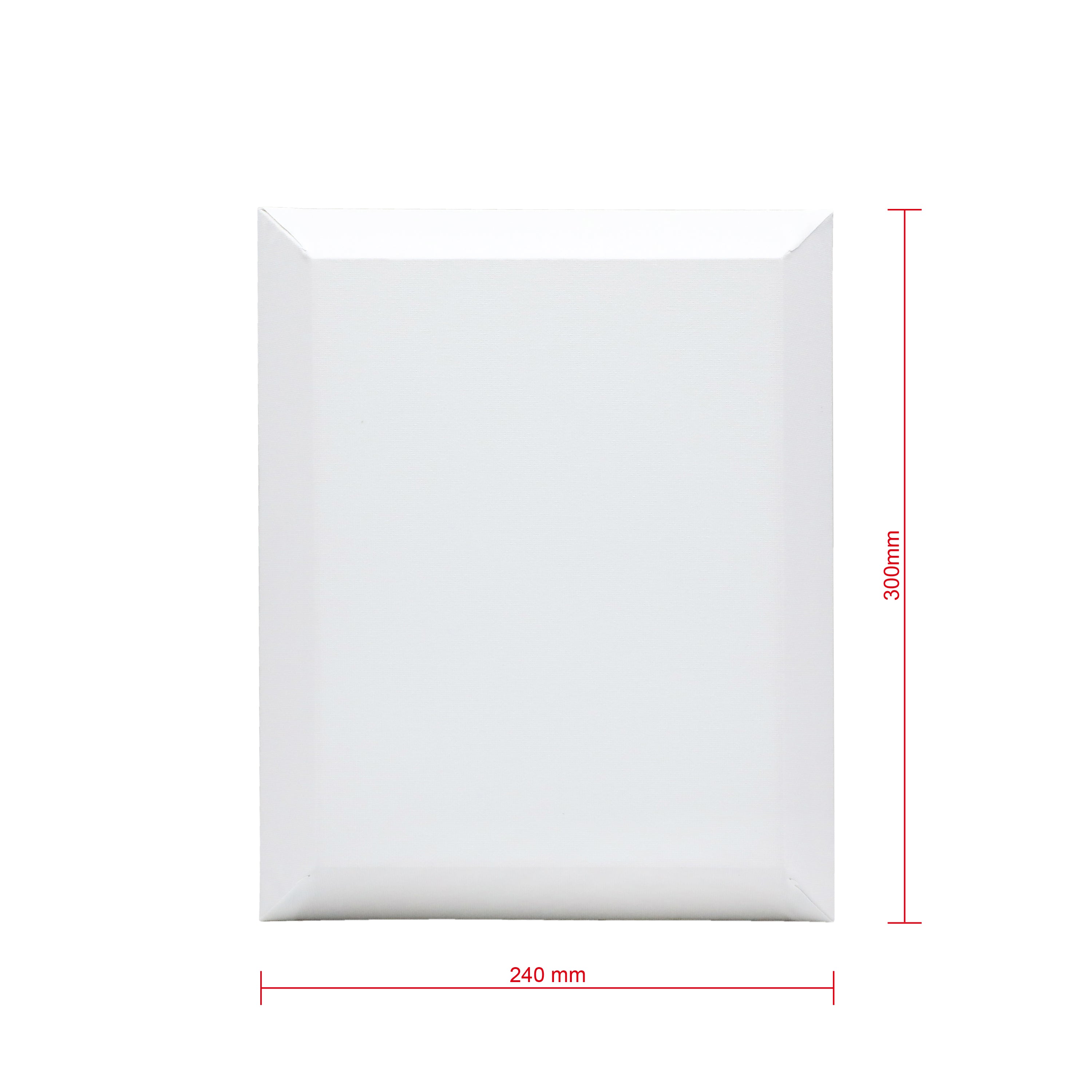 EXERZ 24x30cm Bevelled Edge Pre-Stretched Canvas 4pk - 100% Cotton, Wooden Frame