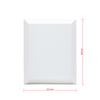 EXERZ 24x30cm Bevelled Edge Pre-Stretched Canvas 4pk - 100% Cotton, Wooden Frame