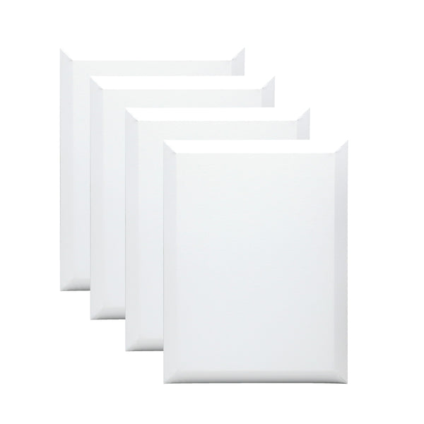 EXERZ 30x40cm Bevelled Edge Pre-Stretched Canvas 4pk - 100% Cotton, Wooden Frame