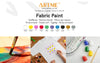 Artme Fabric Paint Set 10 Colours 20ml x 10