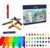 Artme Oil Pastel Paint Sticks 36 Assorted Vibrant Colours.