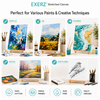 Exerz 60x80cm Stretched Canvas 4pk - 1.7cm/ 280GSM 100% Cotton