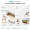 Exerz 60x100cm Stretched Canvas 4pk - 1.7cm/ 280GSM 100% Cotton