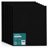 Exerz 40x50cm Black Canvas Panels 3mm 6pcs - Canvas Board 100% Cotton 280gsm