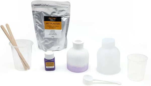 ARTME Vase Craft Set – Make Your Own Vase Purple White - DIY Kit