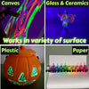 ARTME Glow in the Dark Acrylic Paint Set – 10 Colours x 20ml Tubes – Luminous Neon Paint