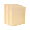 EXERZ Wooden Paint Boards 15.2x15.2cm – 6 Pack - Square Wooden Panels for Acrylic, Oil & Mixed Media Painting