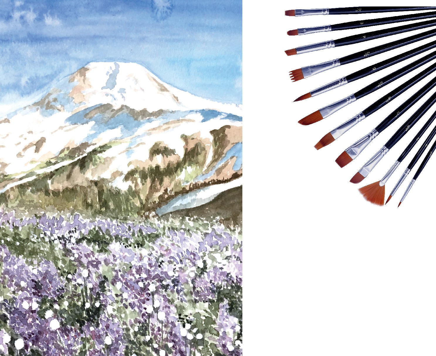 Artme Nylon Artist Brushes 12pcs