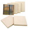 EXERZ Wooden Paint Boards 15.2x15.2cm – 6 Pack - Square Wooden Panels for Acrylic, Oil & Mixed Media Painting