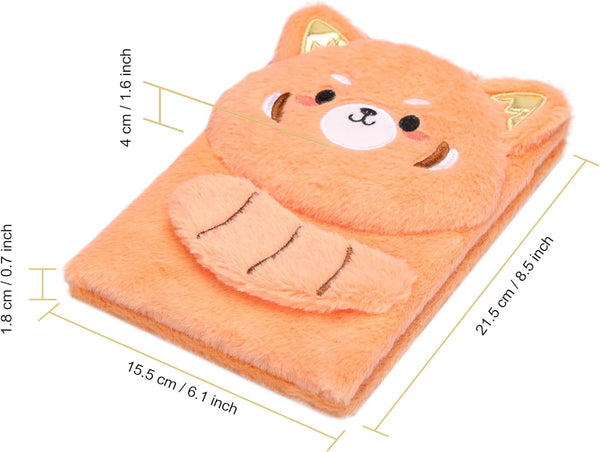 EXERZ A5 Notebook - Raccoon - Orange Fluffy