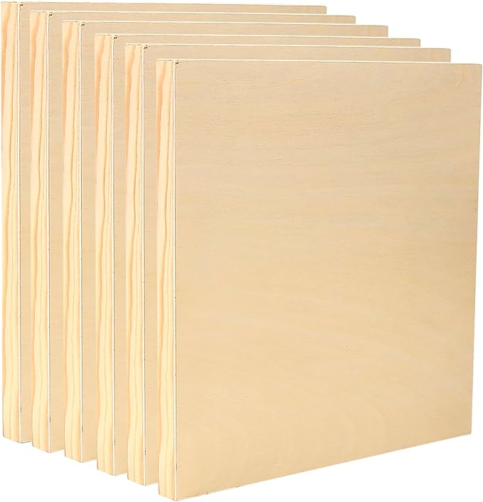 EXERZ Wooden Paint Boards 15.2x20.3cm – 6 Pack