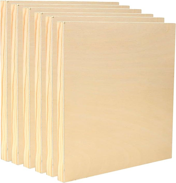 EXERZ Wooden Paint Boards 15.2x20.3cm – 6 Pack