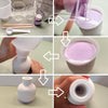 ARTME Vase Craft Set – Make Your Own Vase Purple White - DIY Kit