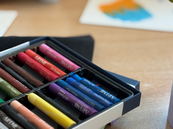 Artme Oil Pastel Paint Sticks 24 Assorted Vibrant Colours