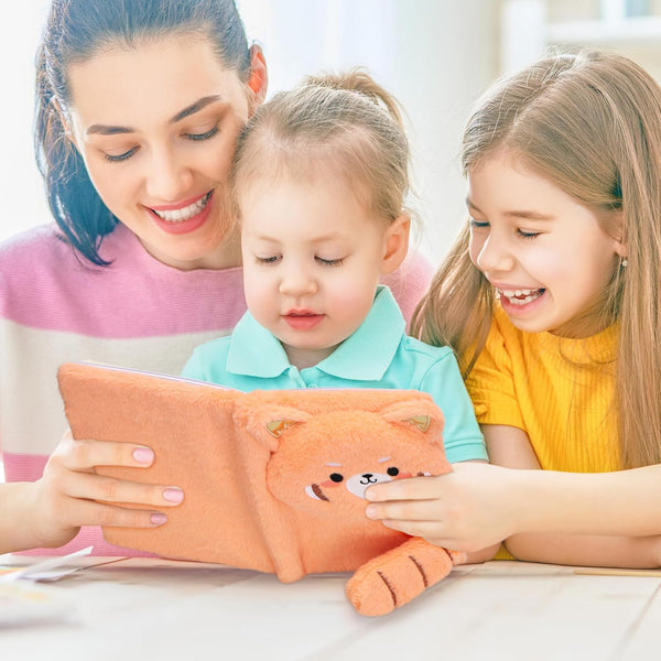 EXERZ A5 Notebook - Raccoon - Orange Fluffy