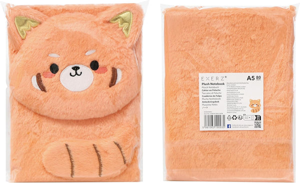 EXERZ A5 Notebook - Raccoon - Orange Fluffy