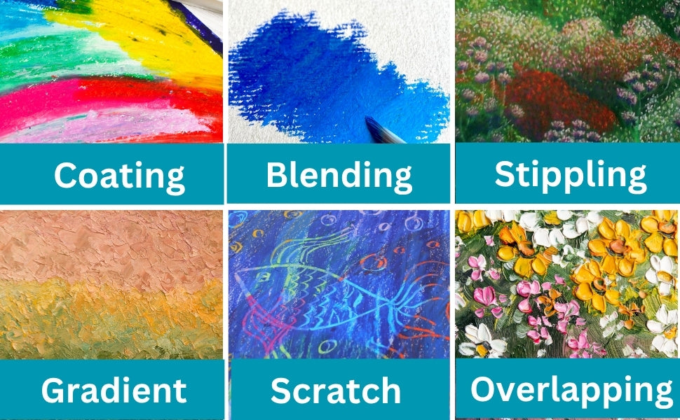 Artme Oil Pastel Paint Sticks 24 Assorted Vibrant Colours