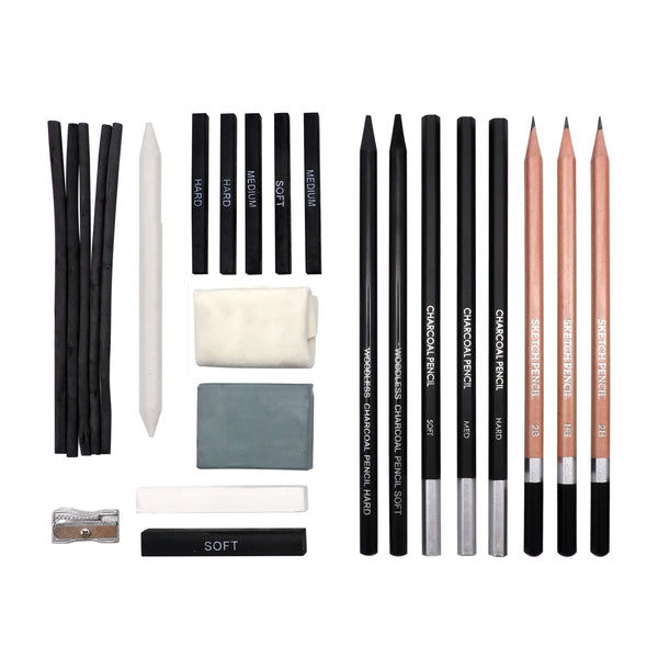 Artme Graphite Sketching Set 24pcs - Complete Drawing Kit