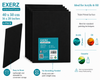 Exerz 40x50cm Black Canvas Panels 3mm 6pcs - Canvas Board 100% Cotton 280gsm