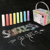 Artme Colour Chalks 24pcs in a storage box, pavement sidewalk chalks