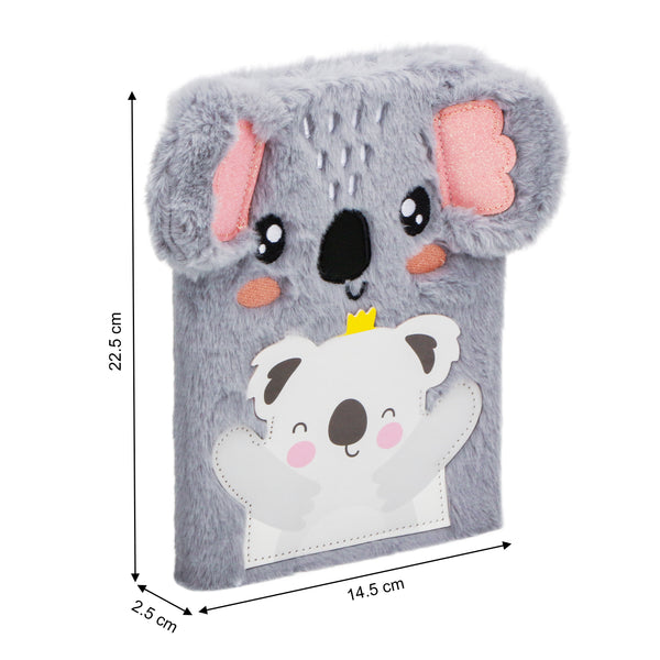 EXERZ Koala Notebook A5 With an Extra Pocket/Pen Holder -160 Pages