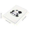 EXERZ A5 Fluffy Panda Notebook - Embroidered Cover, 160 Pages Lined Paper