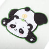 EXERZ A5 Fluffy Panda Notebook - Embroidered Cover, 160 Pages Lined Paper