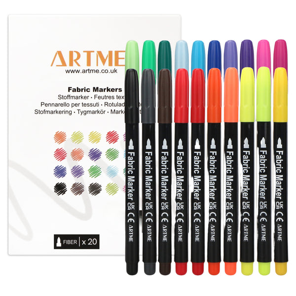 Artme Fabric Pens 20pcs, Textile Markers